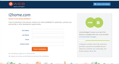 Desktop Screenshot of i2home.com